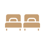 2 single beds(2 x 90x200)